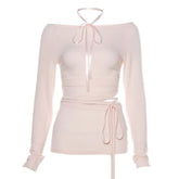 Balletcore Aesthetic Long Sleeve Top