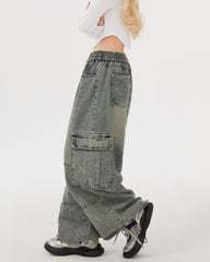 Coffee Break Wide Leg Cargo Pants