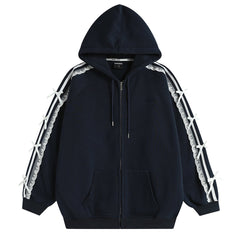 Coquette Lace Sleeve Hoodie