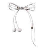 Earphone Bow Hair Clip