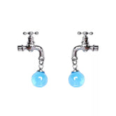 Faucet-Shaped Drop Earrings