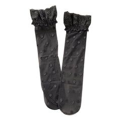 Polka Dot Sheer Knee High Socks