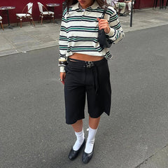 Vintage Stripe Rugby Polo