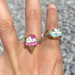 Ice Cream Anxiety Spin Ring 🍧