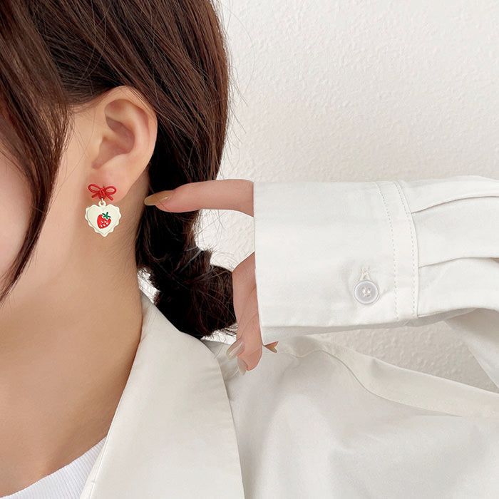Kawaii Strawberry Earrings