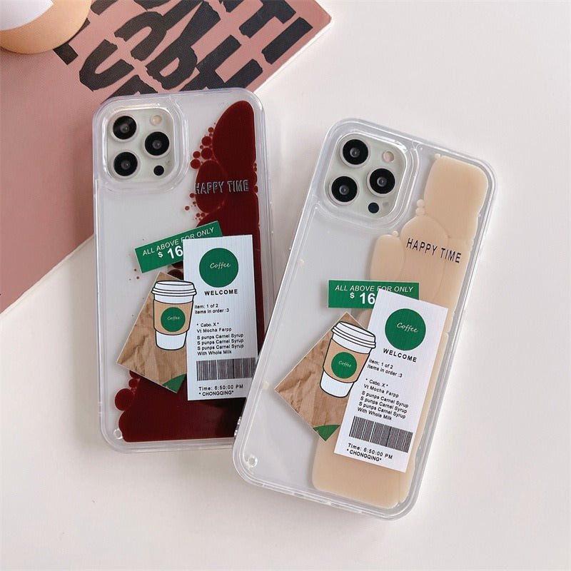 Iced Coffee Liquid Quicksand IPhone Case