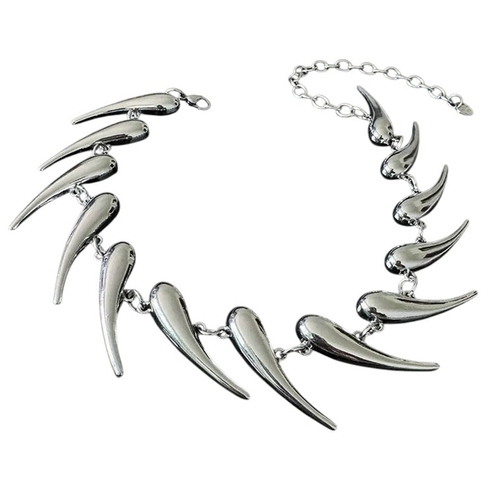 Grunge Aesthetic Spike Choker Necklace