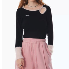 Secret Crush Heart Cutout Top