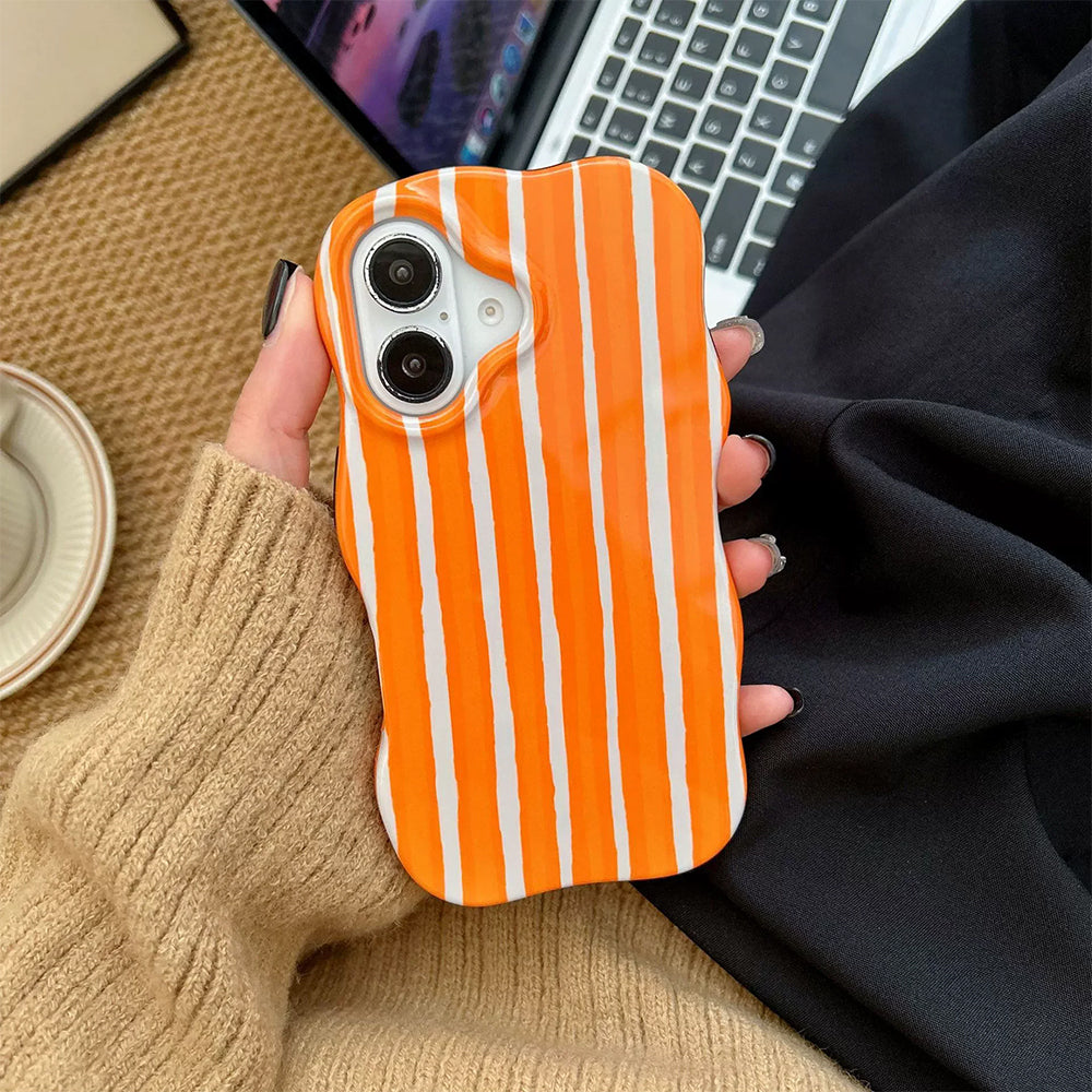 Pastel Wavy Striped iPhone Case