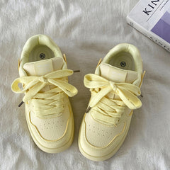 Self Made Skater Sneakers in Yellow