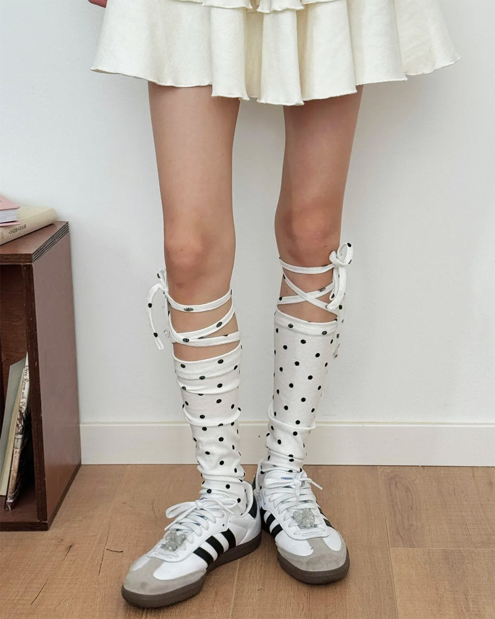 Polka Dot Stirrup Ballet Socks