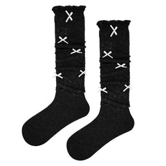 Preppy Knee High Socks with Bows