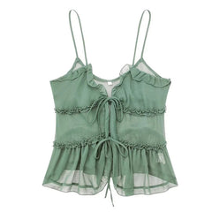 Soft Girl Aesthetic Ruffle Top