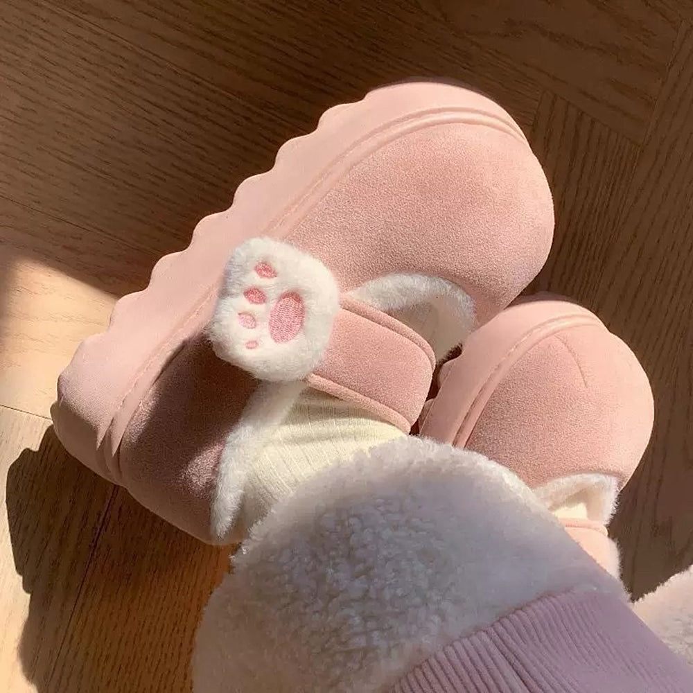 Soft Girl Kitten Platform Mary Janes