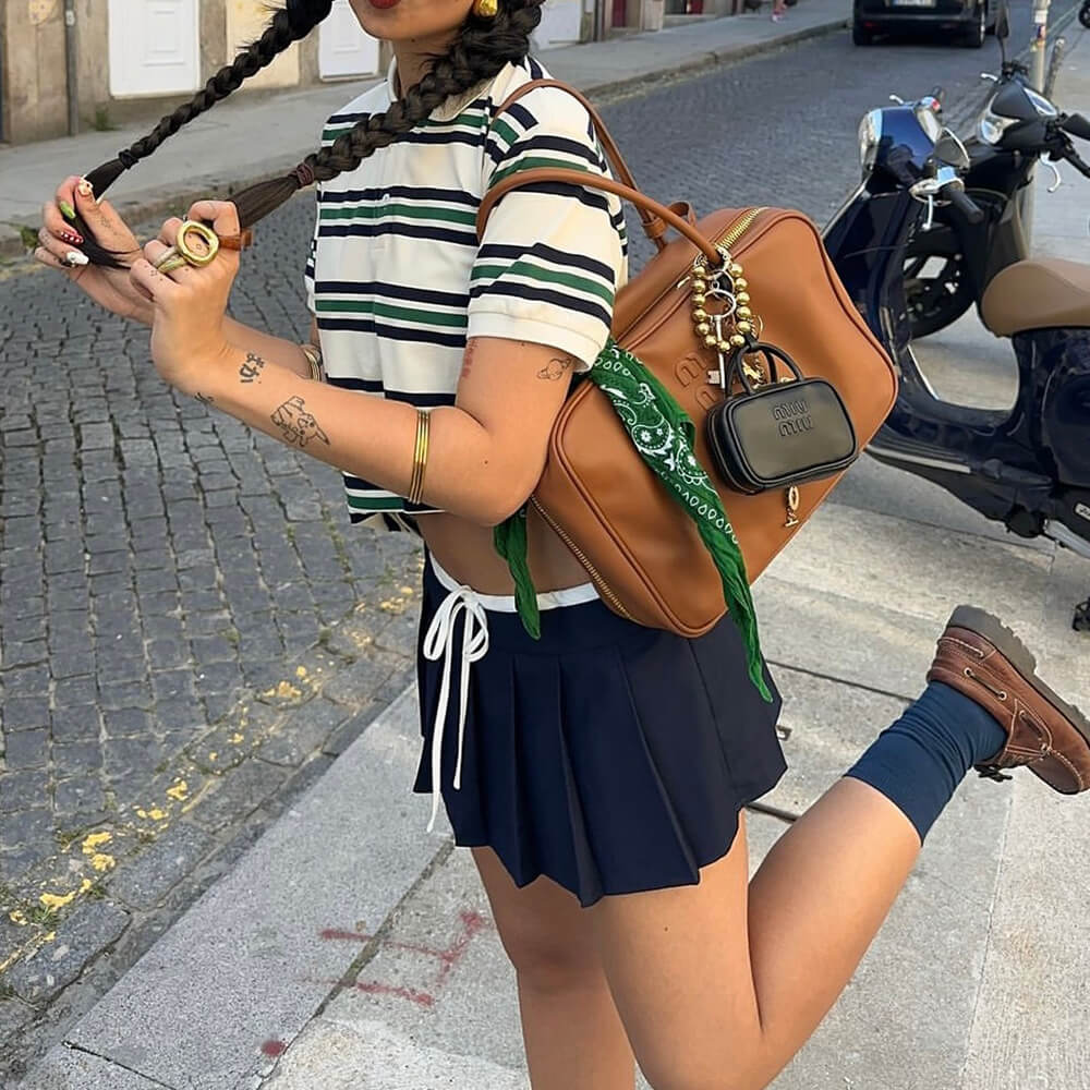 Drama Dealer Striped Polo Shirt