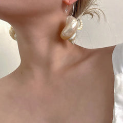 Vintage Style Seashell Earrings